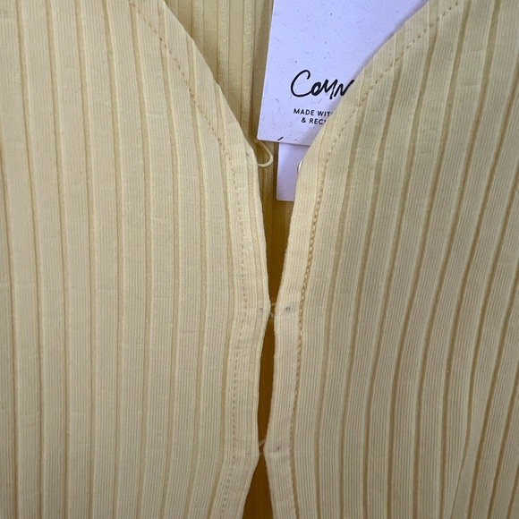 MNG Mango Ribbed Knit Open Front Bottom Slit Cardigan - Picture 4 of 8